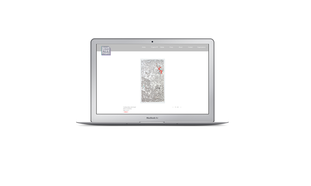 Hector Cruet Benefit Print Project Web Page Laptop Preview