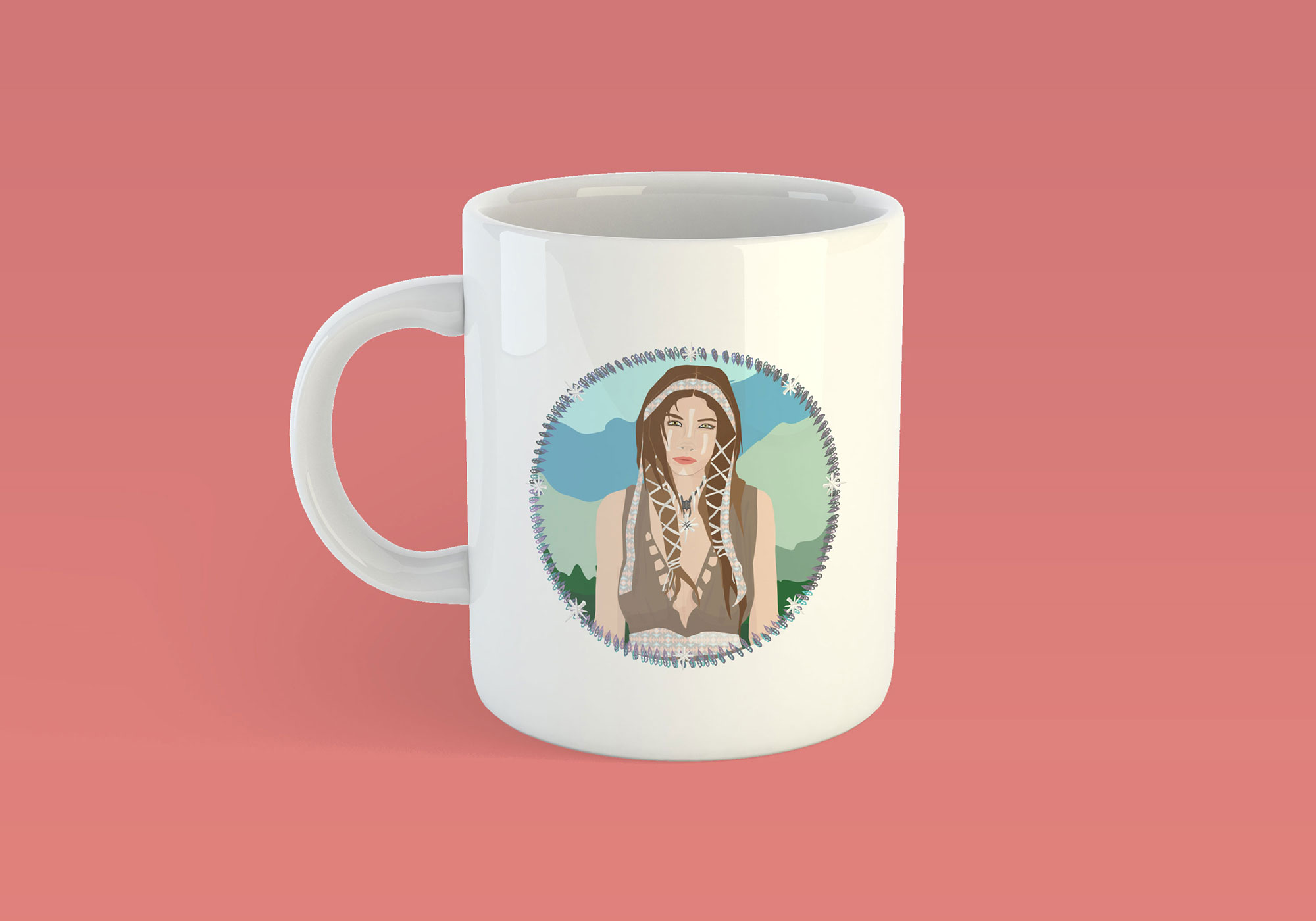 Hector Cruet Illustration Digital Art Mugs